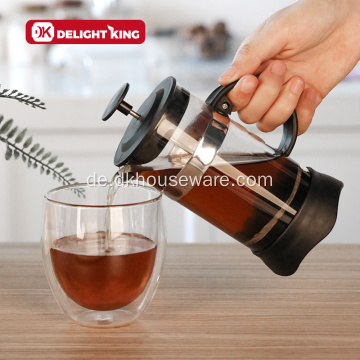 Glastee French Press Hochwertiger Kaffeekolben